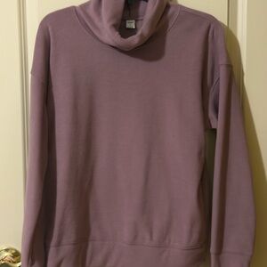 Old Navy Women's Mauve Cowl Neck Sweatshirt